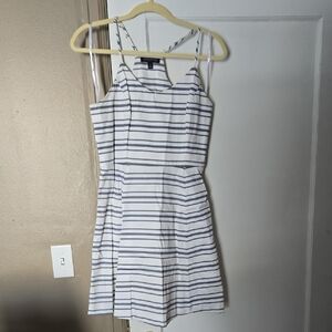Banana Republic Navy and White Striped Mini Dress